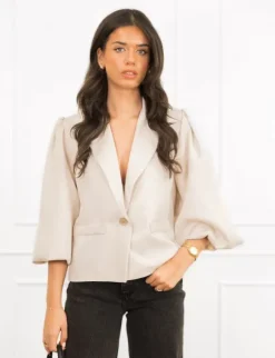 Nykee blazer licht beige
