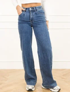 Pipa wide leg jeans blauw