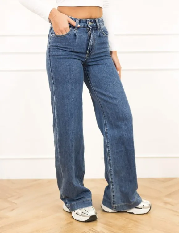 Pipa wide leg jeans blauw