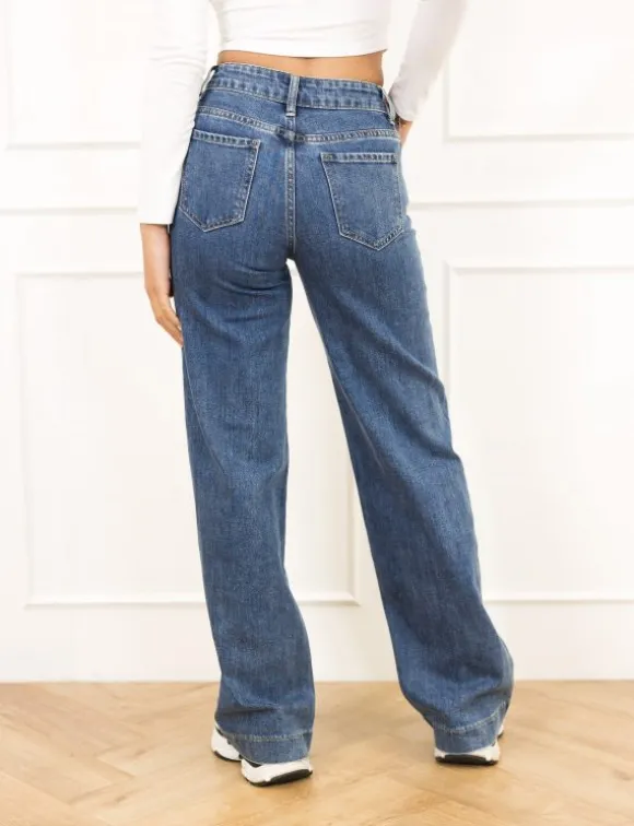 Pipa wide leg jeans blauw