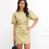pre order Charlotte jurk oker geel
