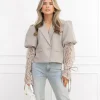 Quinn blazer taupe