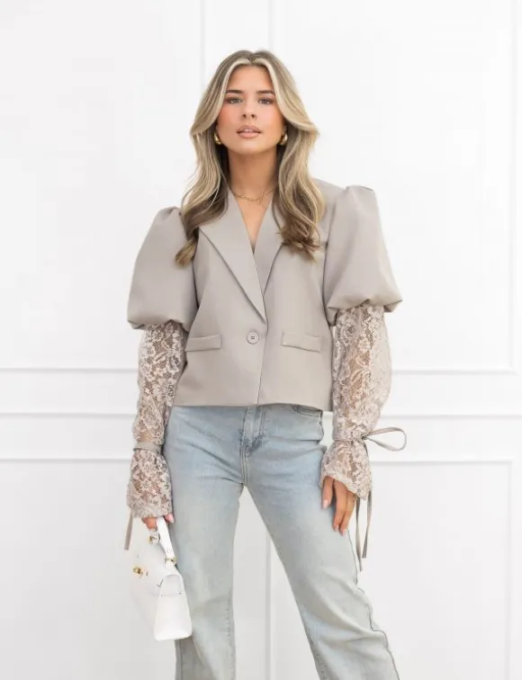 Quinn blazer taupe