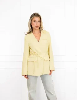 Rinske blazer geel
