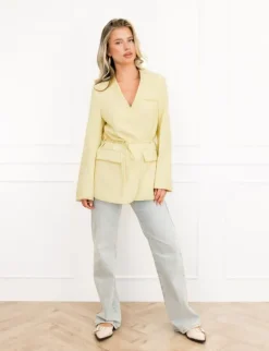 Rinske blazer geel