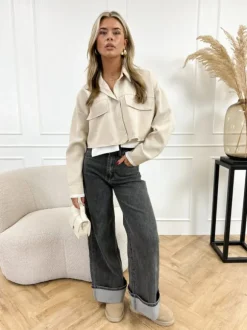 Roos blouse beige