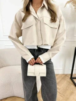 Roos blouse beige