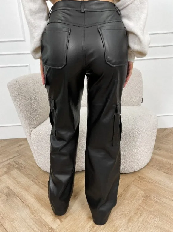 Rowi cargo broek zwart