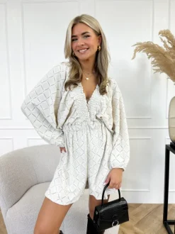 Rowie playsuit beige