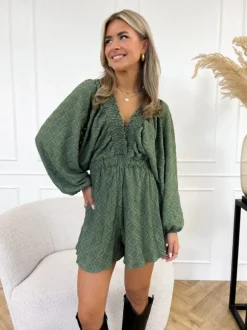 Rowie playsuit groen