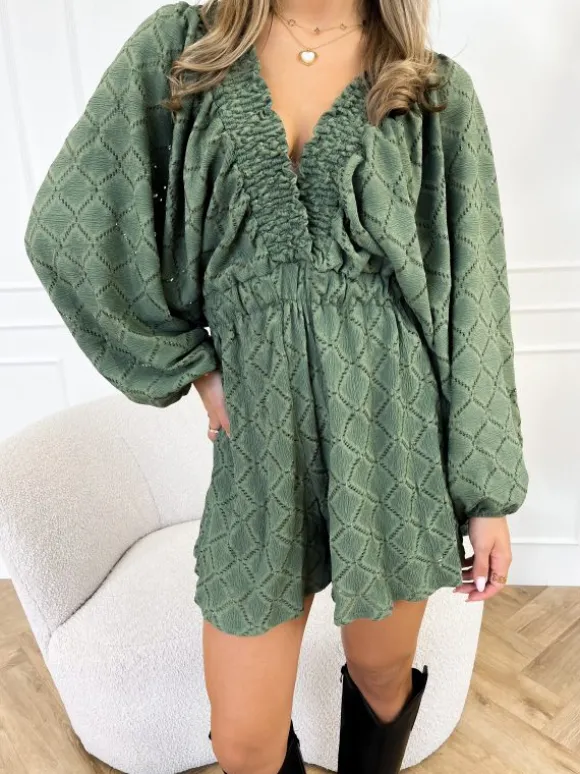 Rowie playsuit groen