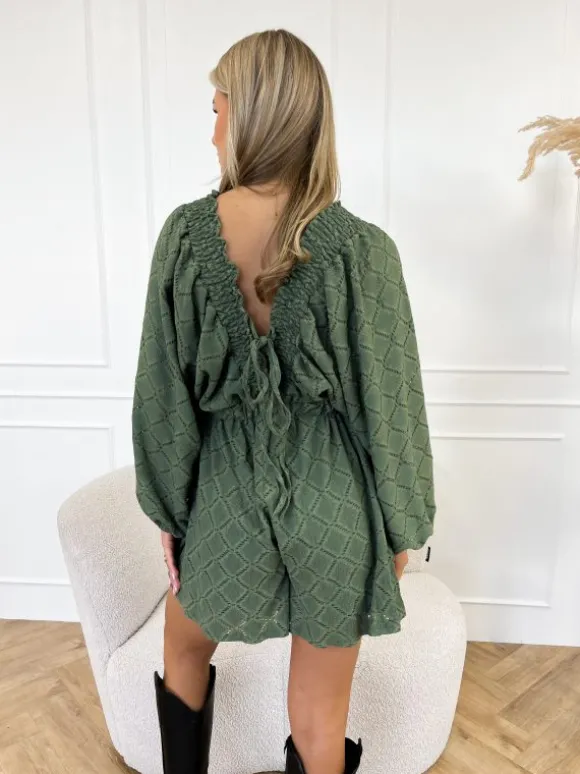 Rowie playsuit groen