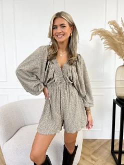 Rowie playsuit taupe