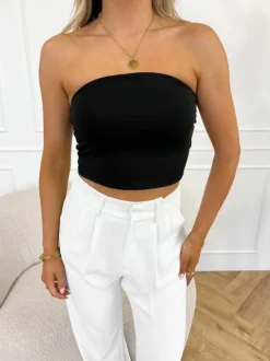 Sanny bandeau top zwart