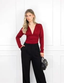 Selma strass body rood