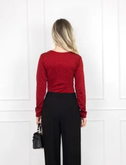Selma strass body rood