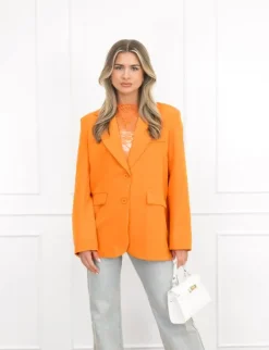 Senna blazer split oranje