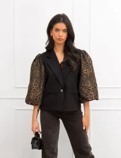 Serina blazer panter