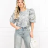 Sharlene top blauw