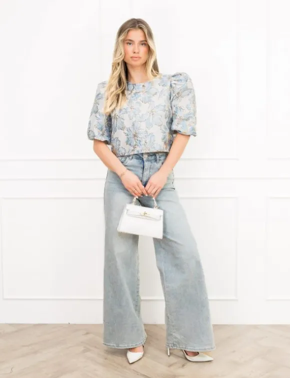 Sharlene top blauw