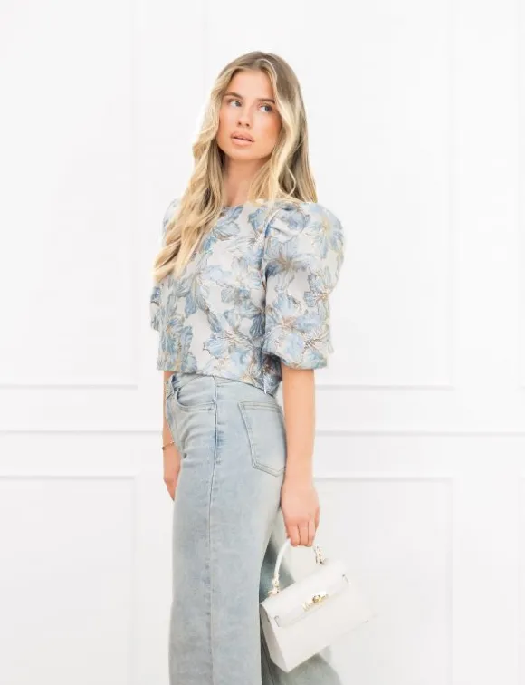 Sharlene top blauw