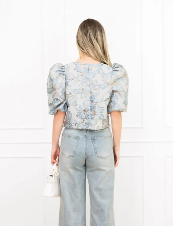 Sharlene top blauw