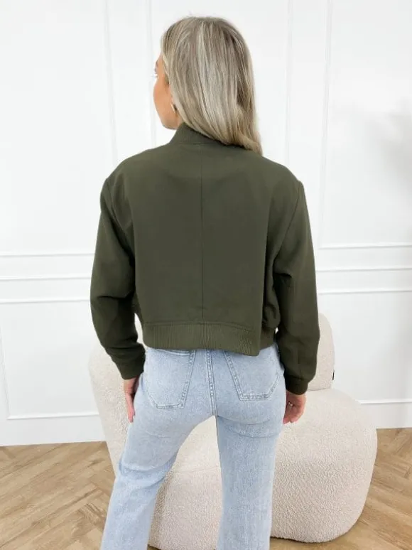 Sheila bomber jacket groen