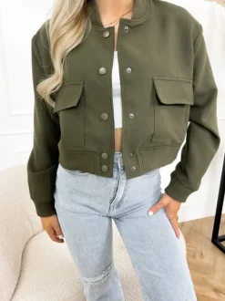 Sheila bomber jacket groen