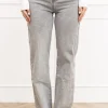 Silke wide leg jeans licht grijs