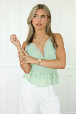 Silvy top groen