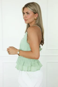 Silvy top groen
