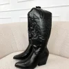 Siska western boots zwart