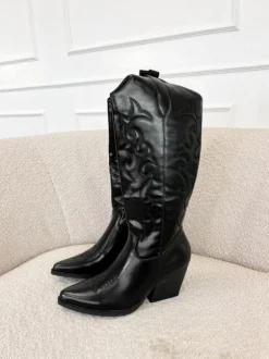 Siska western boots zwart