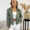 Sophia trenchcoat groen