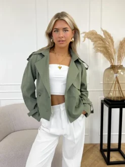 Sophia trenchcoat groen