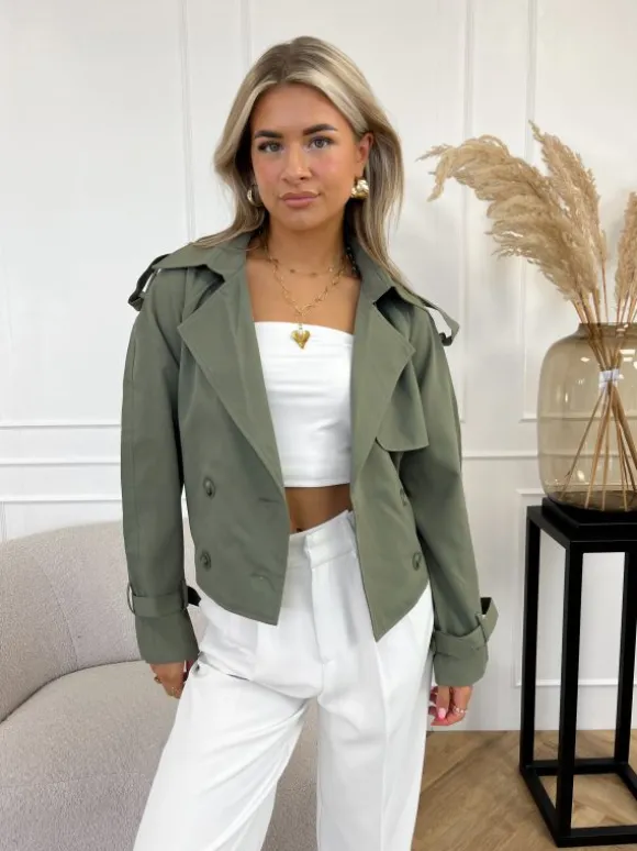 Sophia trenchcoat groen