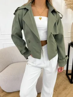 Sophia trenchcoat groen