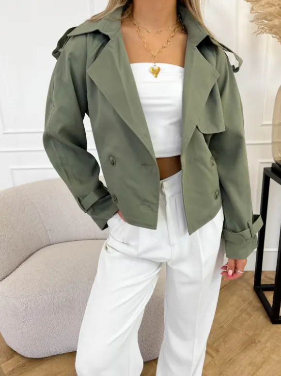 Sophia trenchcoat groen