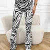 Suze flair broek zebra
