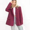Tessa blazer aubergine