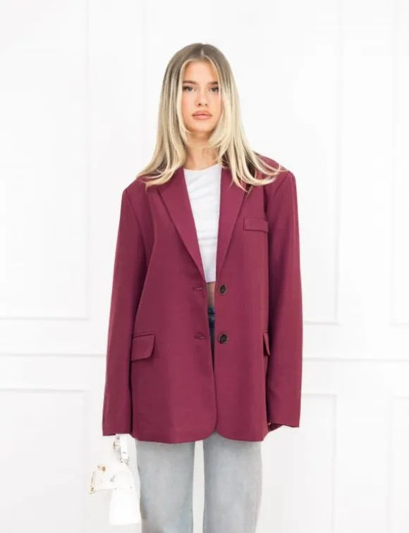 Tessa blazer aubergine