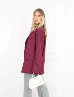 Tessa blazer aubergine