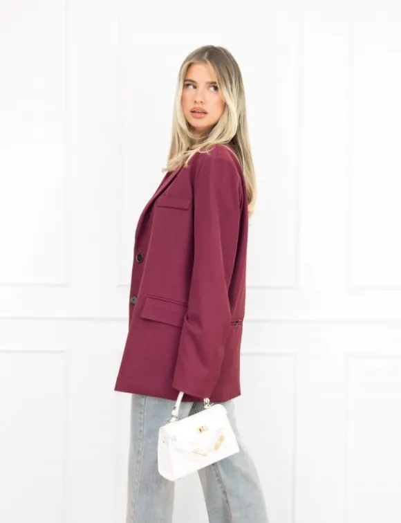 Tessa blazer aubergine