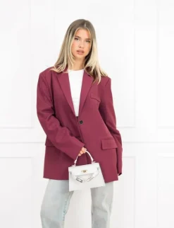 Tessa blazer aubergine