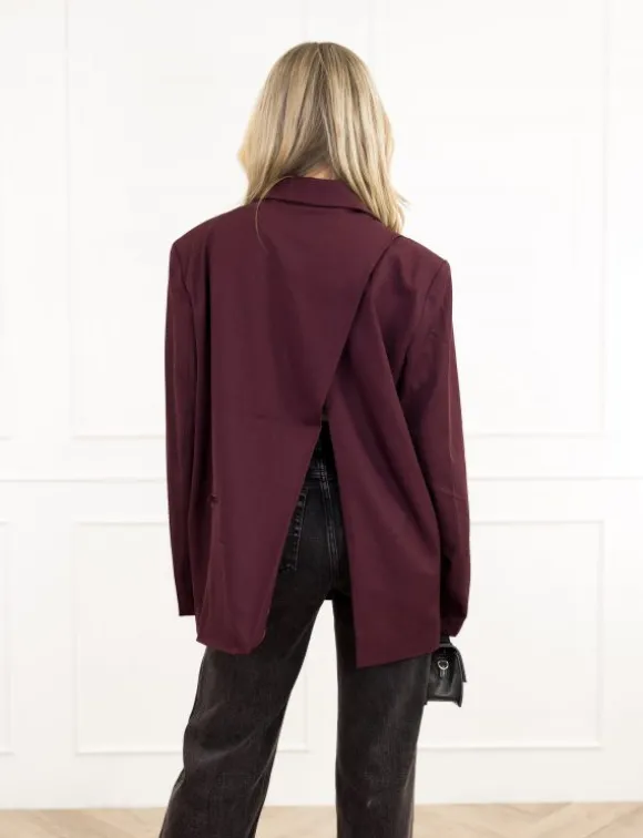 Tessa blazer bordeaux rood