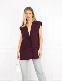 Tessa gilet bordeaux