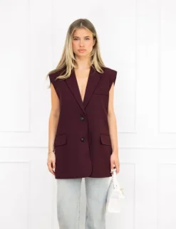 Tessa gilet bordeaux