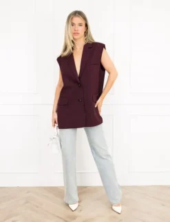Tessa gilet bordeaux