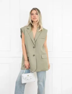 Tessa gilet mint groen