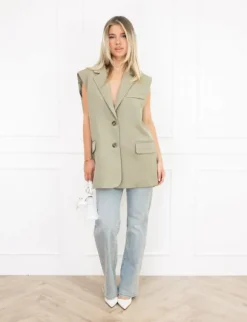 Tessa gilet mint groen